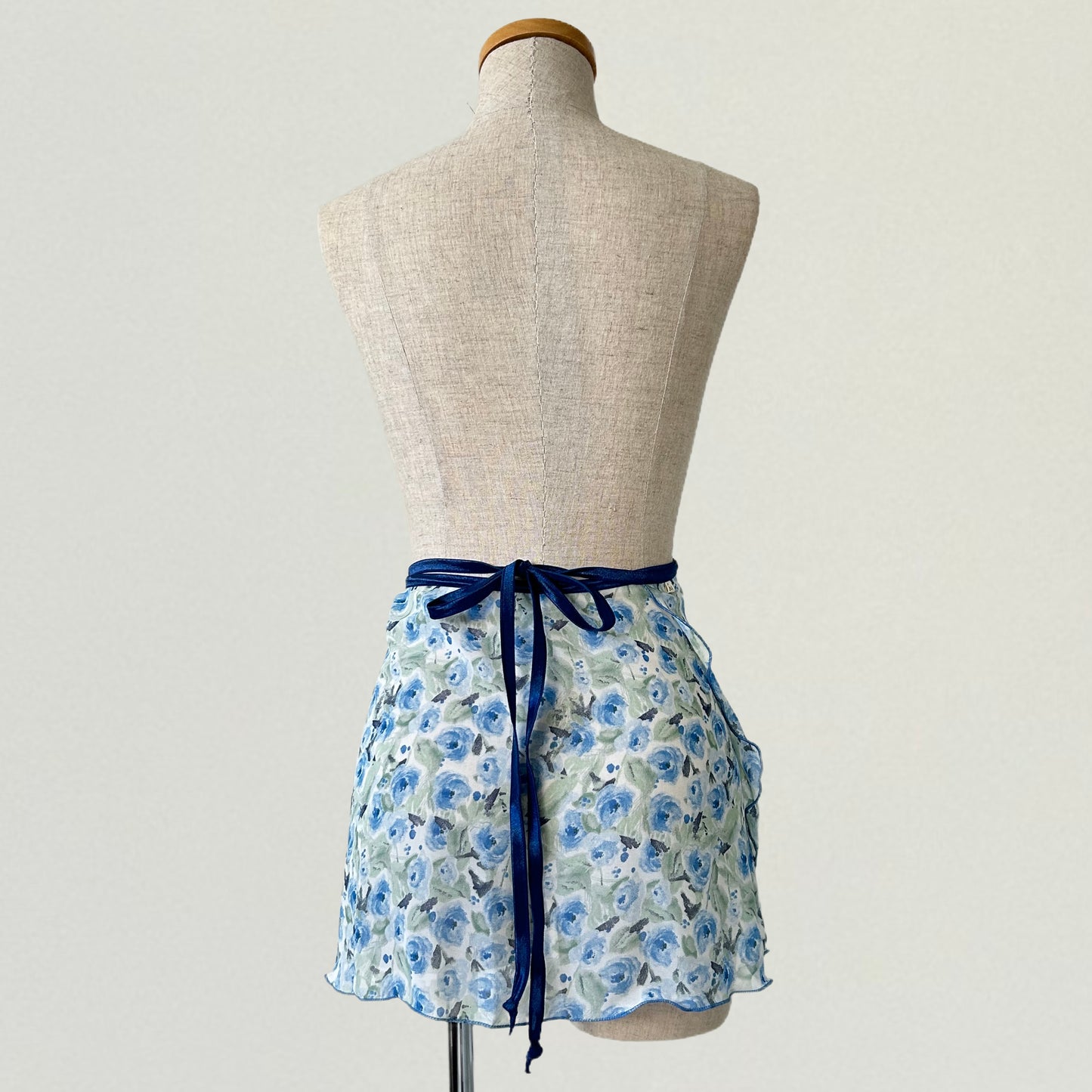 Blue Roses Ballet Wrap Skirt